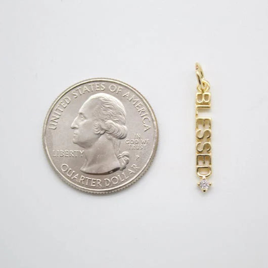 18K Gold Filled Word Lucky