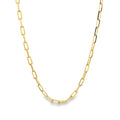 Gold Filled Paperclip Necklace Thick
