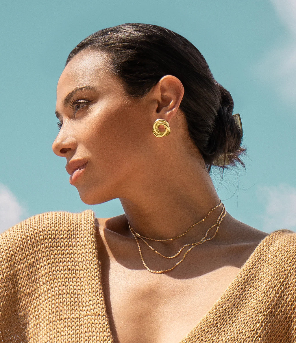 18K Gold Filled 2mm Flat Ball Disc Chain