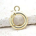 18K Gold Filled Open Circle Latch