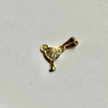Martini Margarita Pave 18K Gold Filled Charm