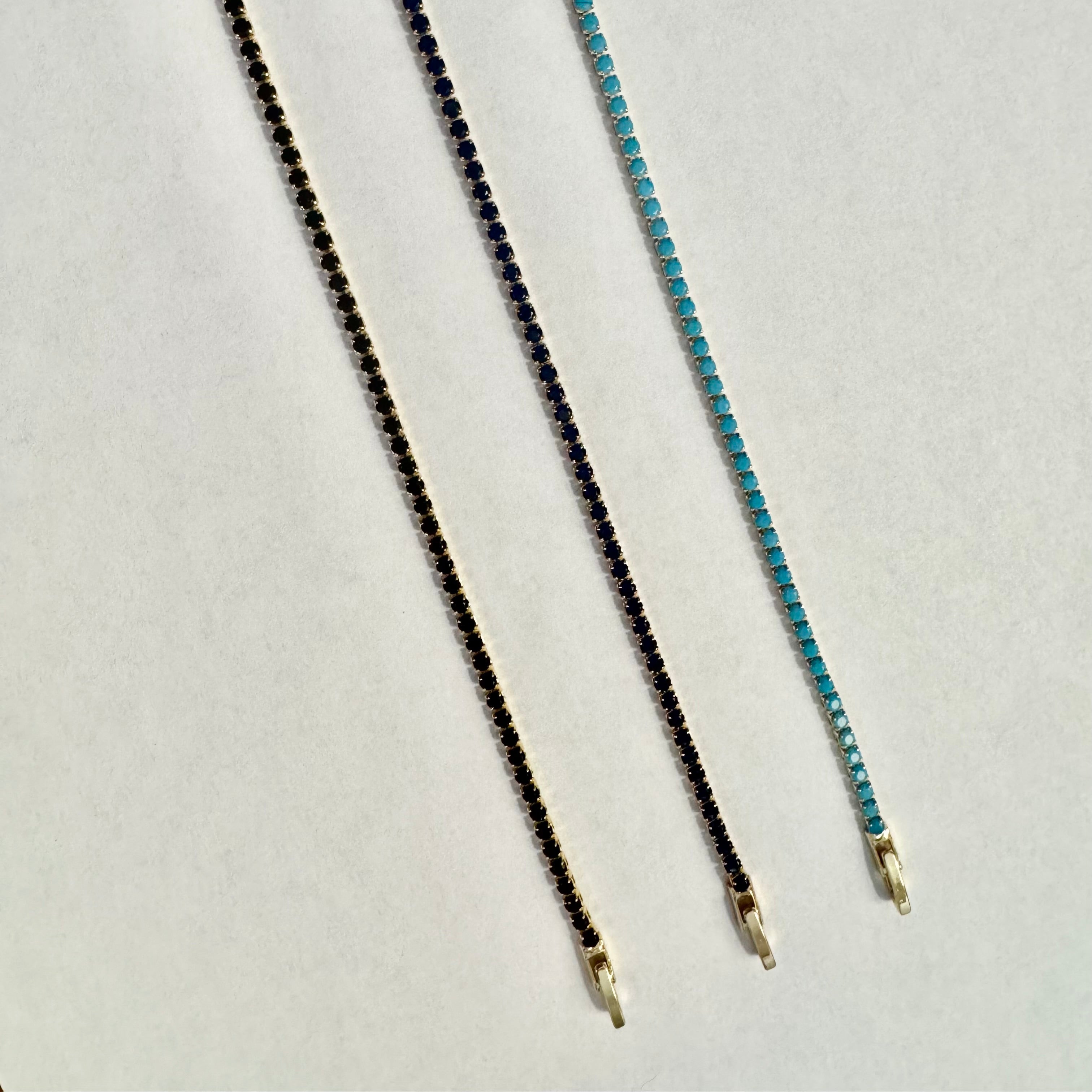 Gold Filled Rhinestone Tennis Bracelet