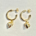 Gold Filled Earring with Heart Charm