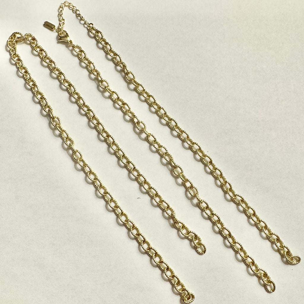 Gold Filled Knotted Link Chain