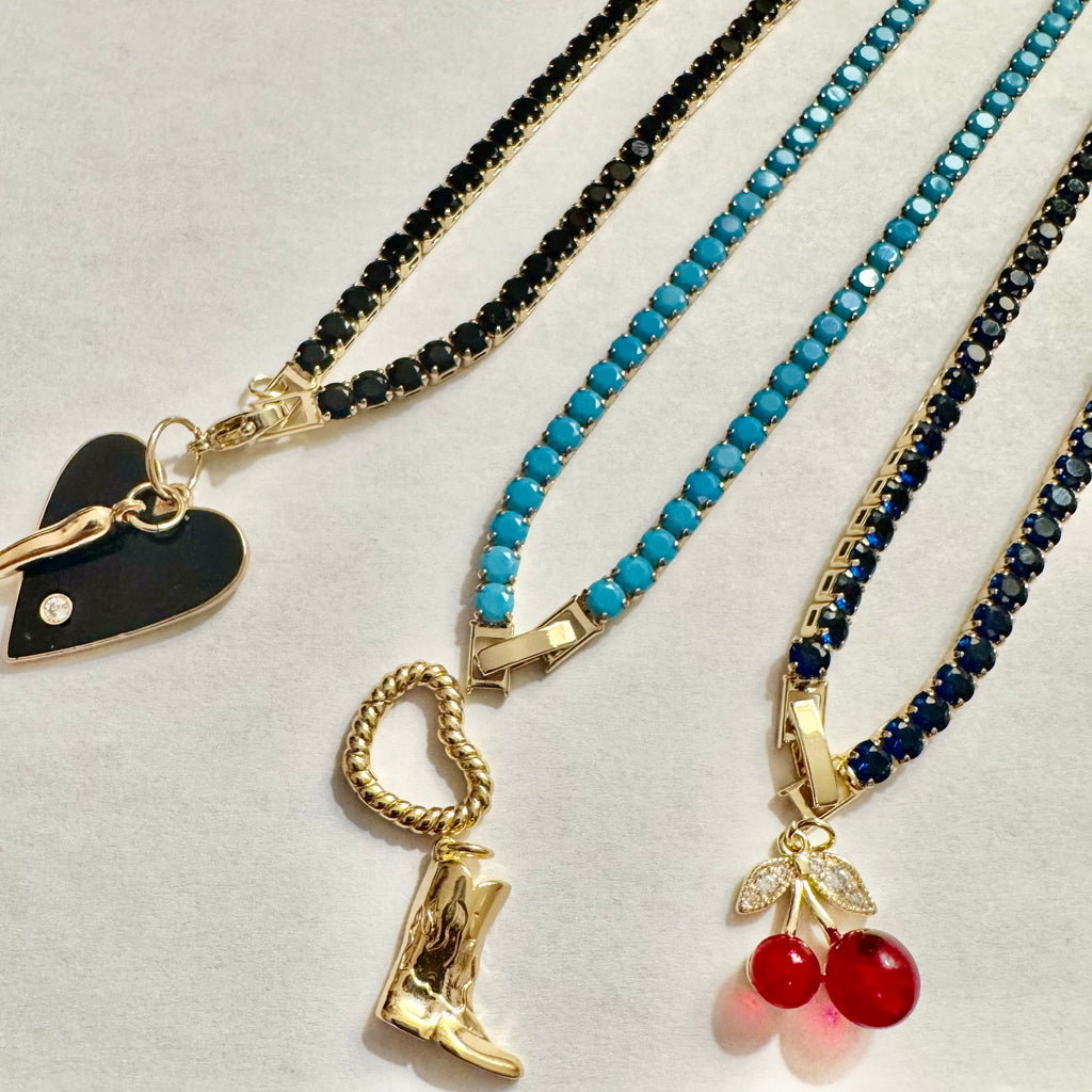 Gold Filled Rhinestone Tennis Necklace