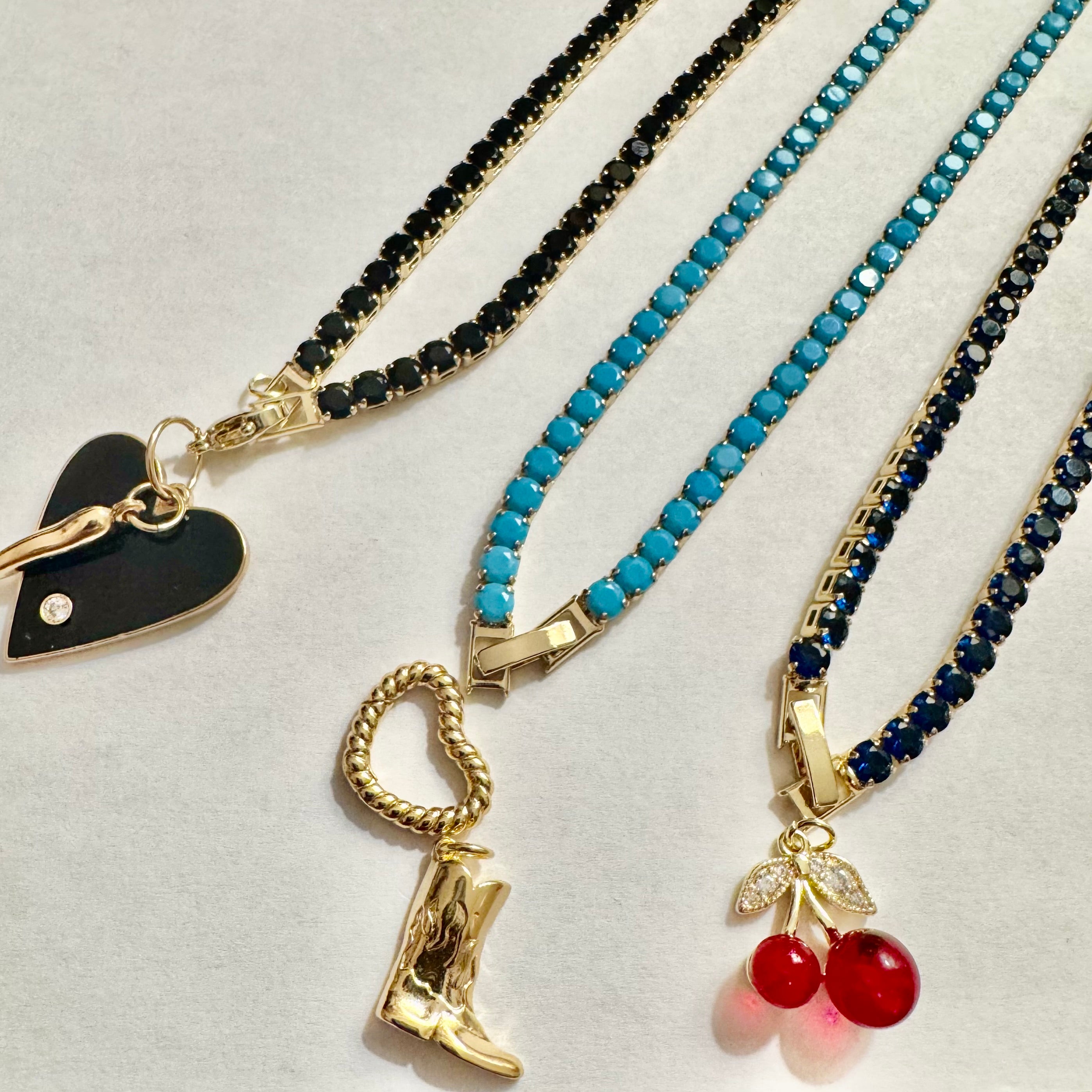 Gold Filled Rhinestone Tennis Necklace