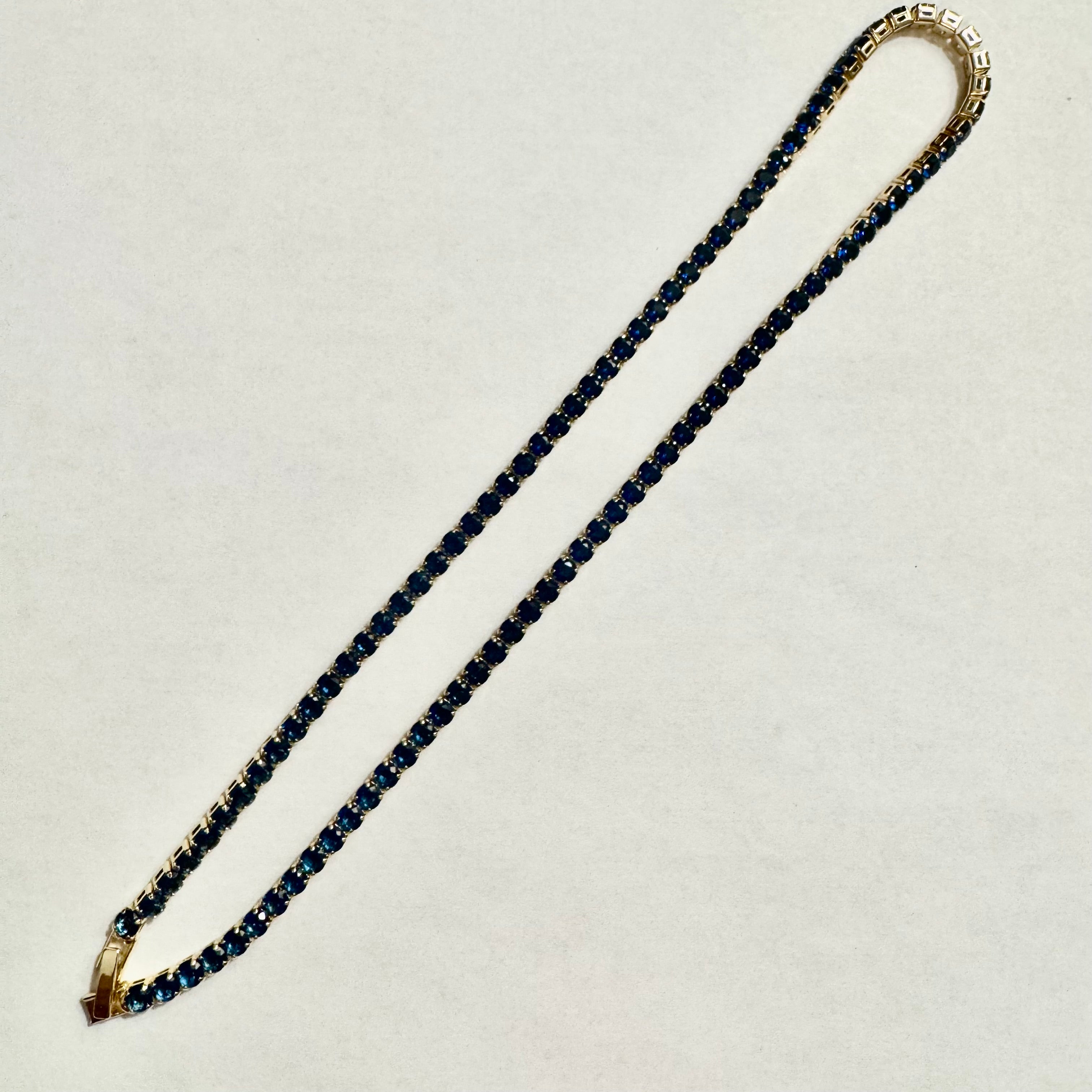 Gold Filled Rhinestone Tennis Necklace