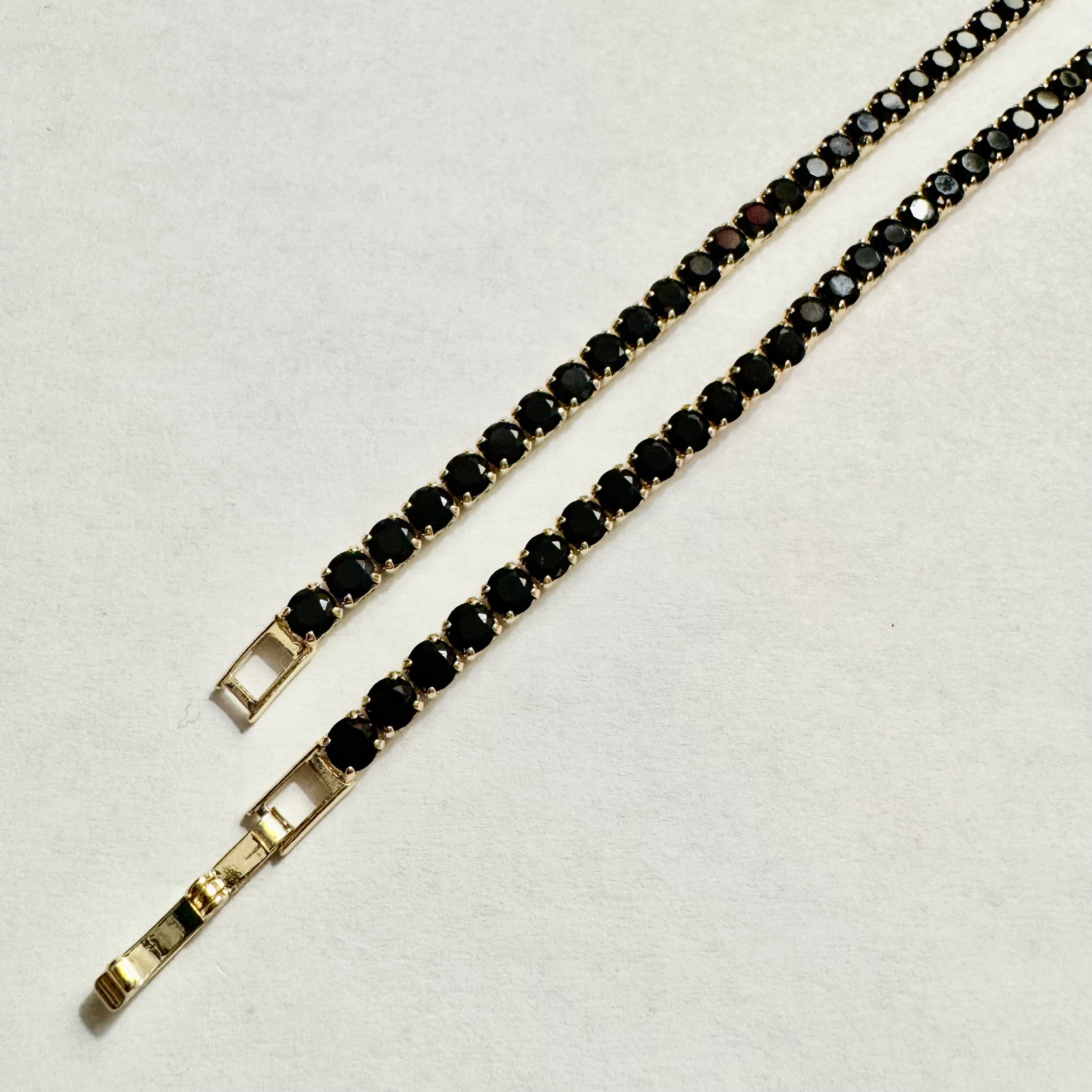 Gold Filled Rhinestone Tennis Necklace