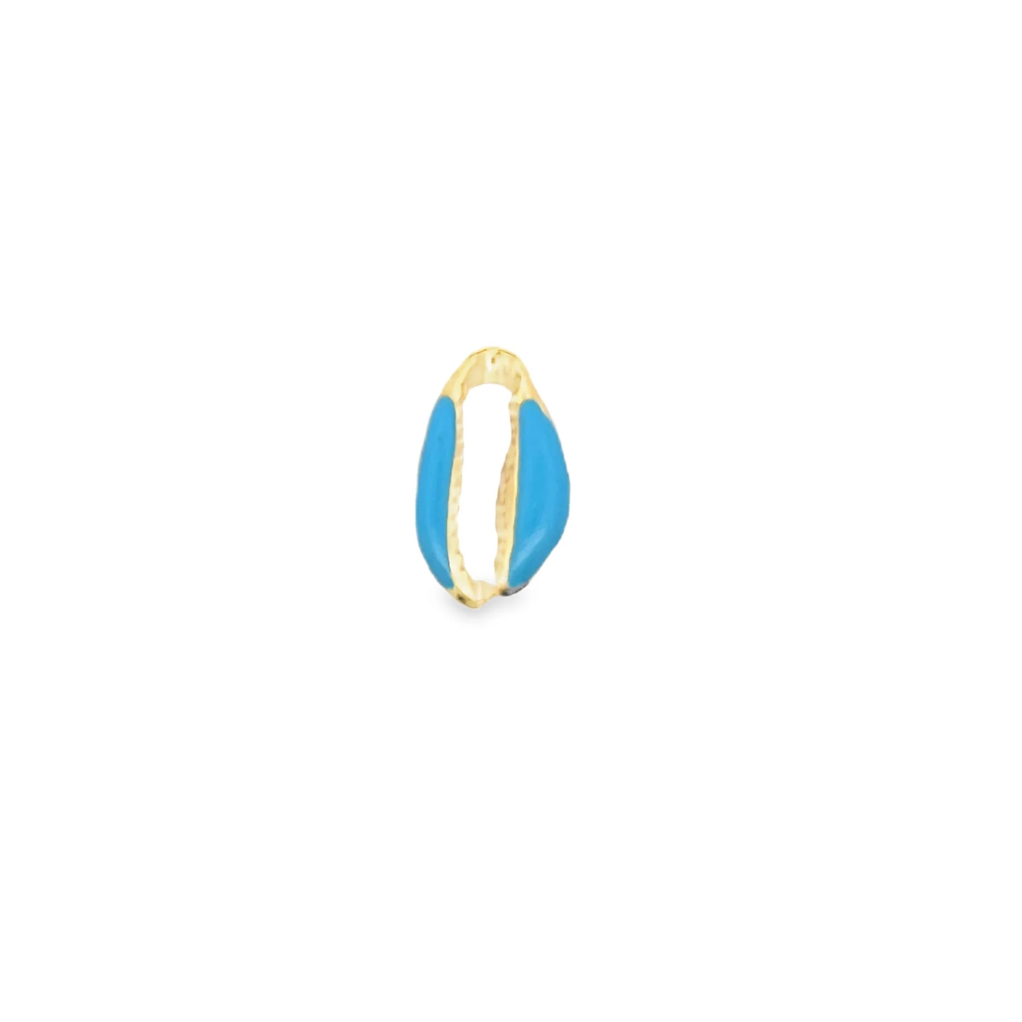 18K Gold Filled Colorful Enamel Puka Shell Pendant