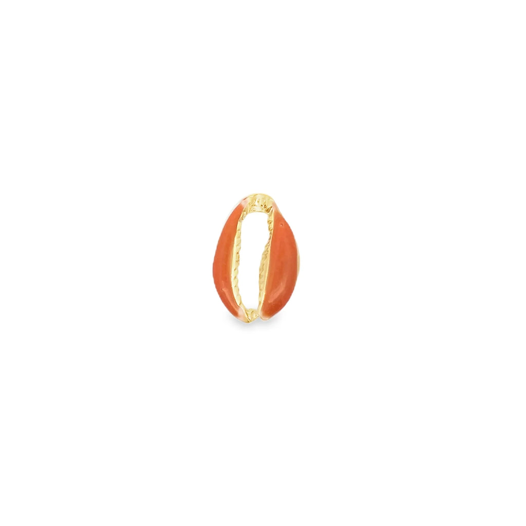 18K Gold Filled Colorful Enamel Puka Shell Pendant