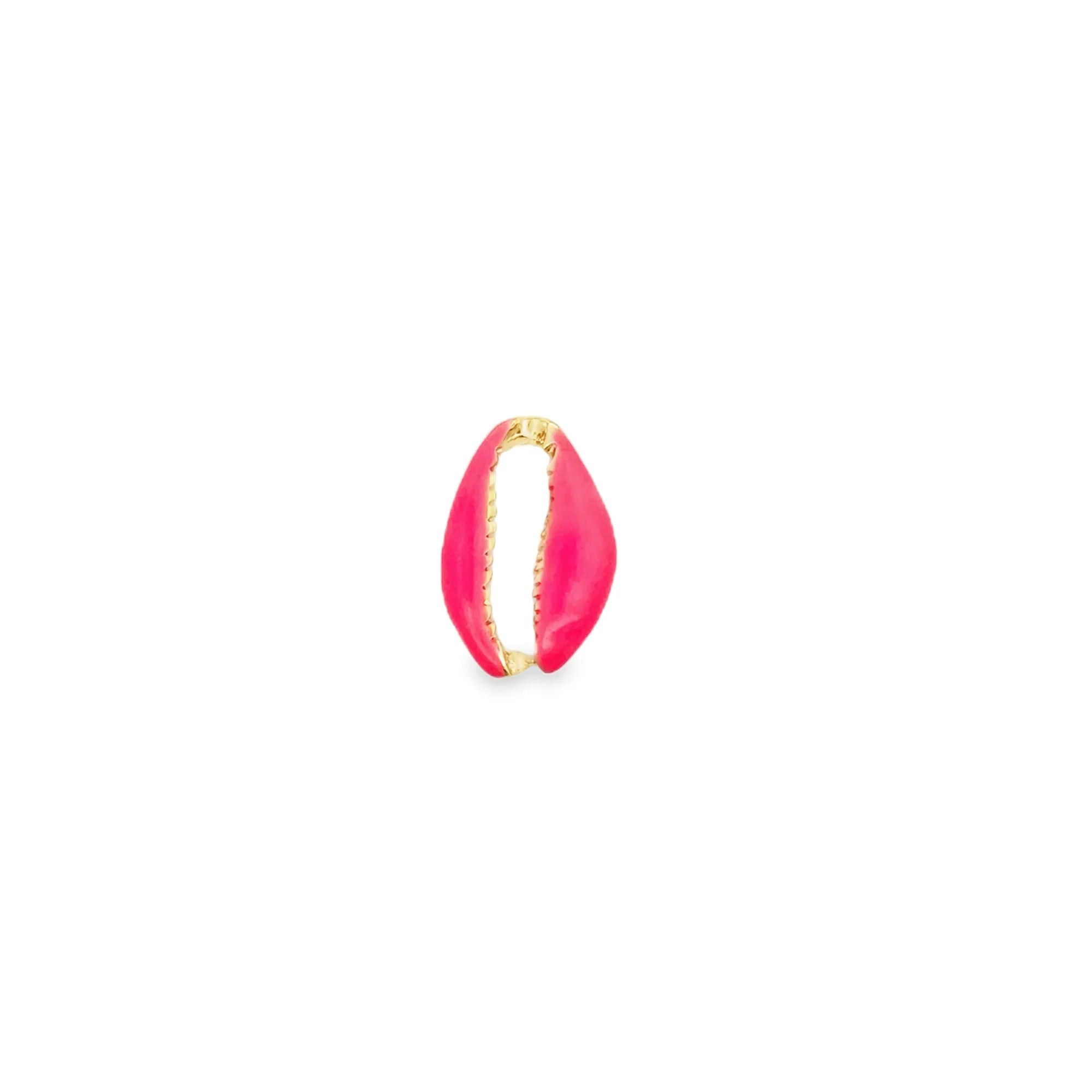 18K Gold Filled Colorful Enamel Puka Shell Pendant