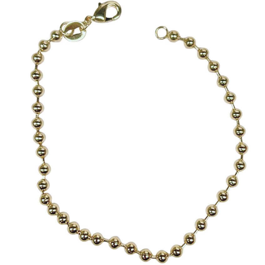 18K Gold Filled Military Ball Bracelet